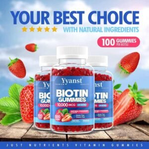 H0cb3dc064f974ce98e8444a712c1d045a-1.jpg_720x720q50-1.jpg Biotin Gummies 10000mcg for Hair, Skin & Nails