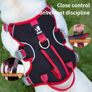 H3eca4d001dd448e6ad64ae8c75372a6bp.jpg_720x720q50_800x800.jpg High-End Reflective Breathable Chest Vest Pet Harness