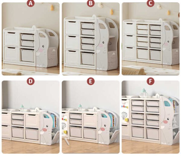 MIGO BEAR Kids Toy Bookshelf