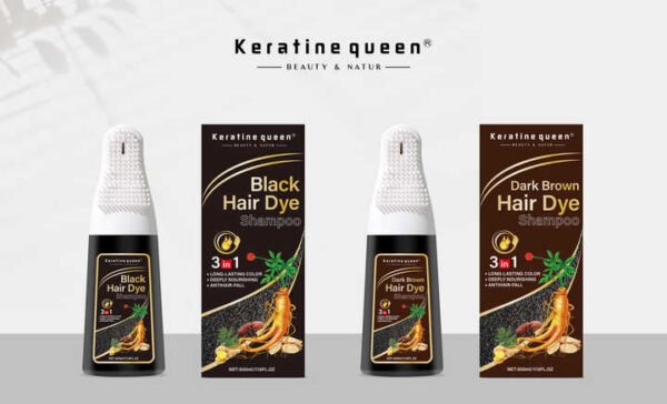 Natural Black Hair Dye Shampoo